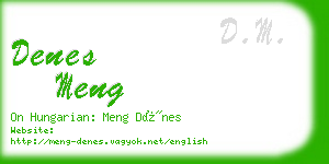 denes meng business card